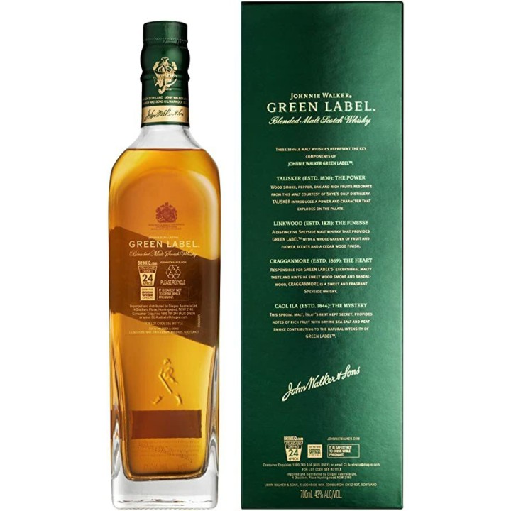Compra el exclusivo Jhonnie Walker Etiqueta Verde 15 Años Malta  0,70 cl de la mejor calidad