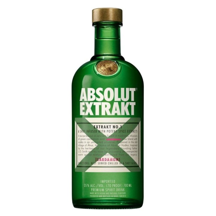 Vodka Absolut Extrakt Nº1 Cardamomo 1L
